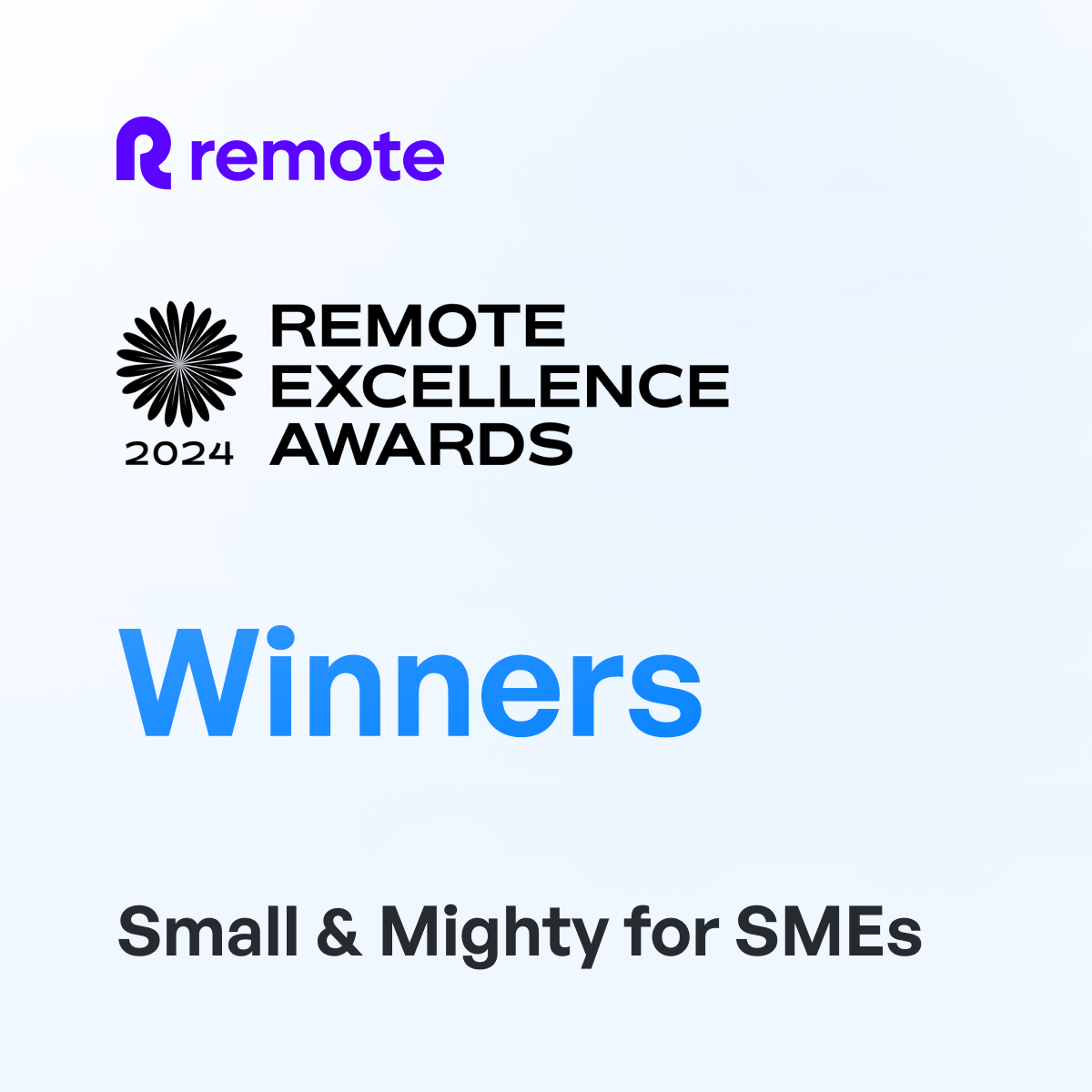 MUI is the winner of the Remote Excellence Awards in the Small and Mighty for SMEs category.